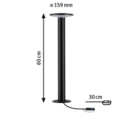 Plug & Shine Plate pullert IP44 60 cm 6,1W 3000 Kelvin - 24 Volt