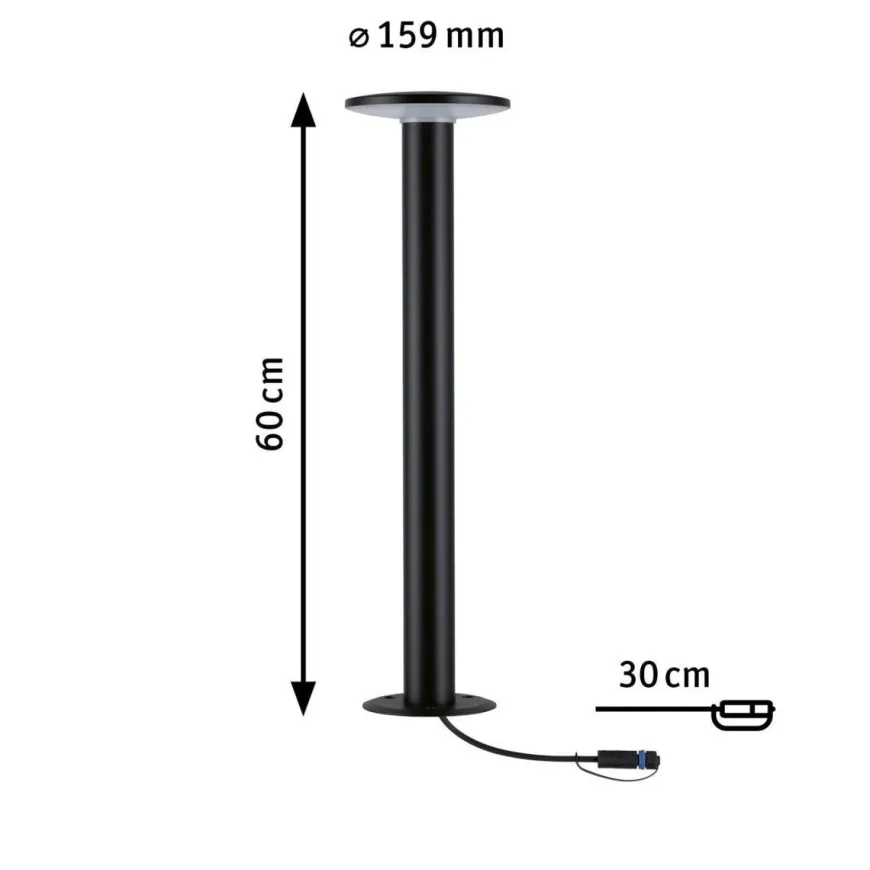 Plug & Shine Plate pullert IP44 60 cm 6,1W 3000 Kelvin - 24 Volt