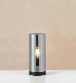 Post bordlampe 12 - Svart/Røykfarget