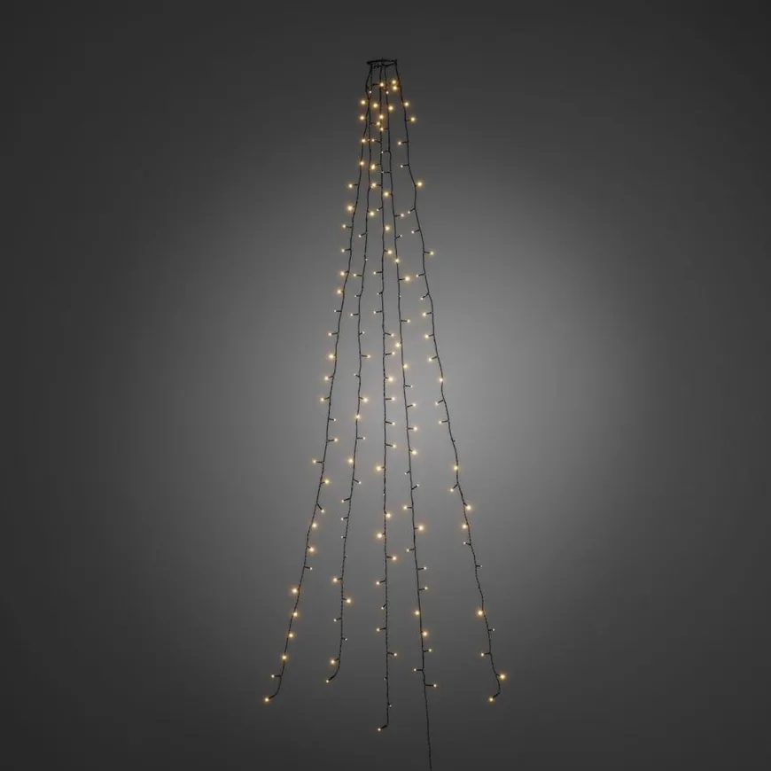 Ring slynge for juletre 5x50 LED 300 cm - Amber