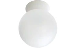 Rondo tak/vegglampe E27 IP44 - Hvit