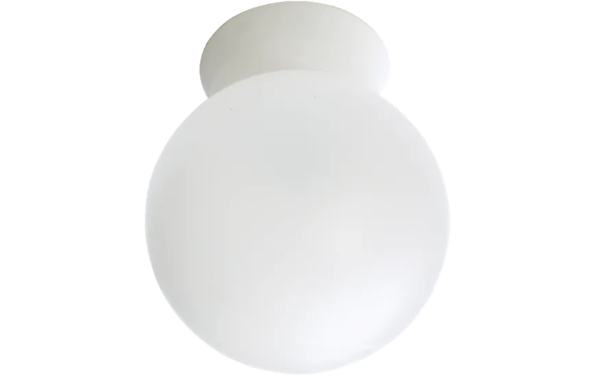 Rondo tak/vegglampe E27 IP44 - Hvit