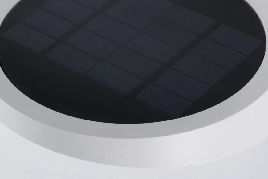 Ryse vegglampe utendørs 1,2W 3000 Kelvin m/bevegelses sensor - Solcelle