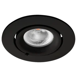 Sargas Rotatable lavtbyggende downlight 8W 2700K Dimbar IP20 - Svart