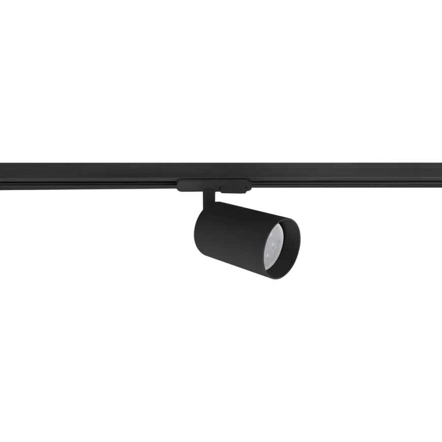 Secco spotskinne 5 spotter 2 meter - Svart