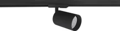 Secco spotskinne 3 spotter 1 meter - Svart