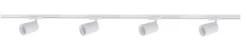 Secco spotskinne 4 spotter 2 meter - Pure white