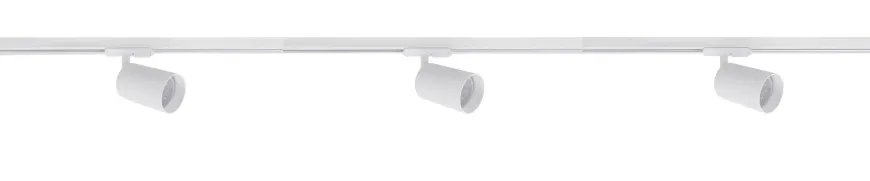 Secco spotskinne 3 spotter 1 meter - Pure white