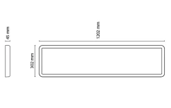 Sense Surface 1200 takarmatur 29W 3000K IP20 IK10 m/PIR Sensor - Hvit