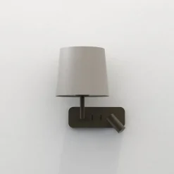 Side by Side vegglampe med skjerm