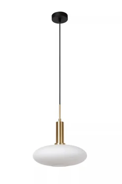 Singala takpendel 30 cm - Svart/Opal/Messingfarget