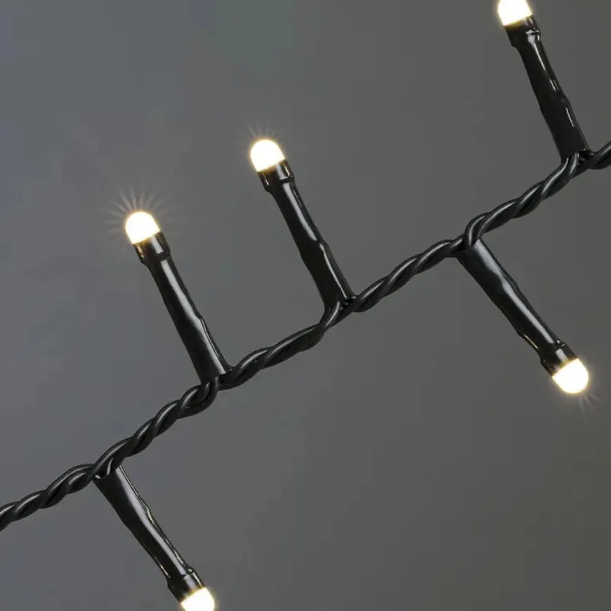 Slynge Cluster 1000 LED 27meter IP44 Frostet - Varmhvit
