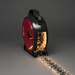 Slynge 1200 LED, 37 meter julelys på trommel IP44 - Varmhvit
