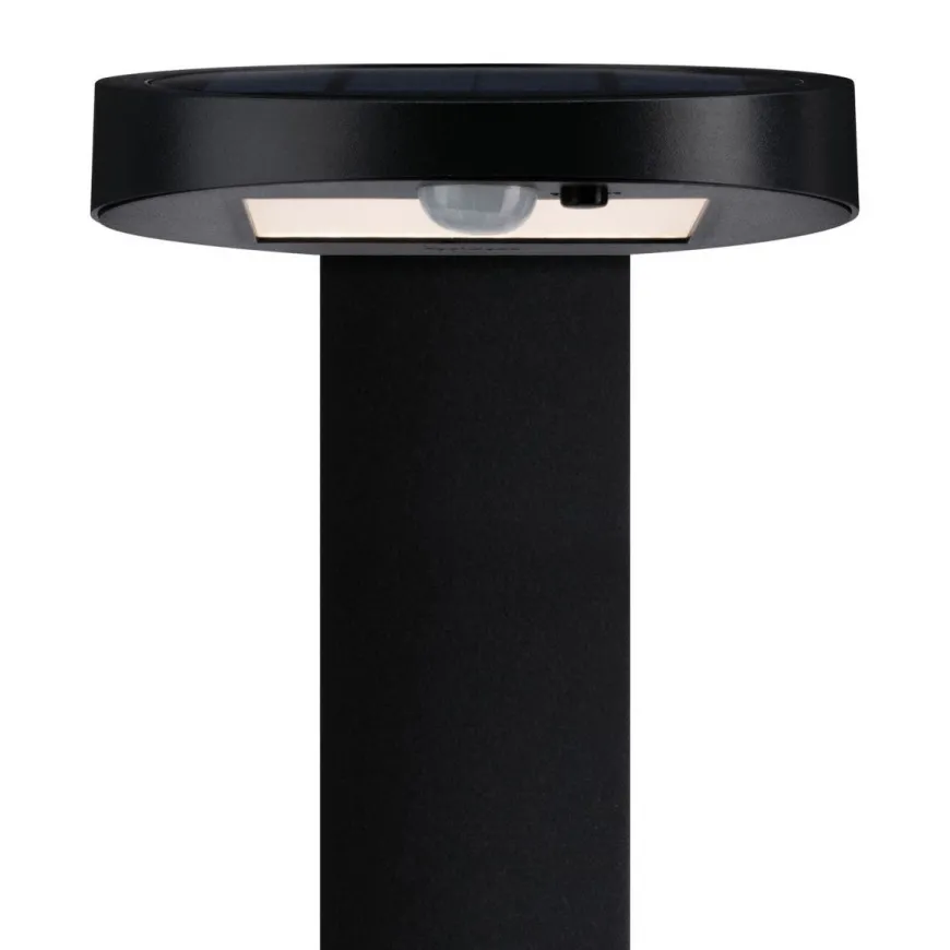 Solar LED pullert 1,2W 3000 Kelvin m/bevegelses sensor IP44 - Solcelle