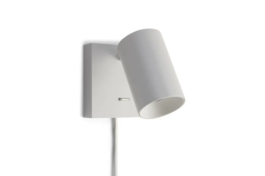 Spoton firkantet vegglampe GU10 med bryter