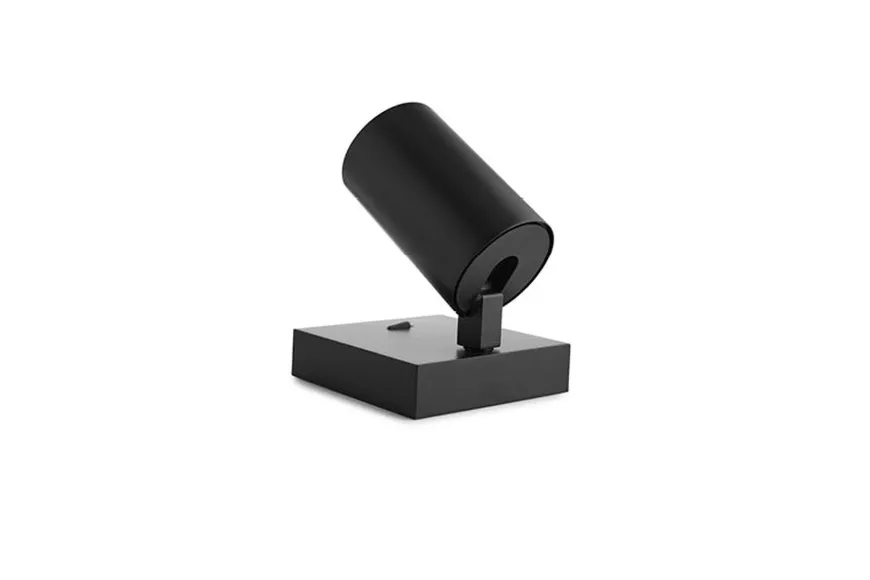 Spoton firkantet vegglampe GU10 med bryter