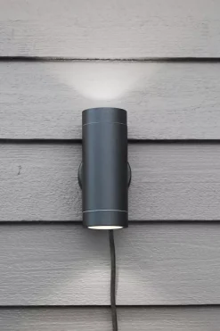 Sylinder vegglampe Svart - Garden 24 - Svart