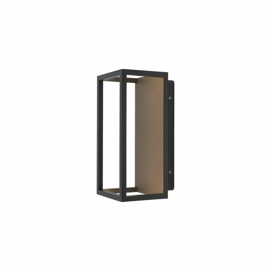 Symmetry vegglampe utendørs IP54 7W - Svart