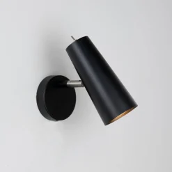Texas vegglampe - Svart
