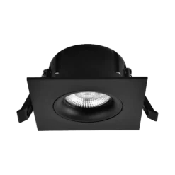 Tigrus 360° Square Rotatable lavtbyggende downlight 8W 1800-3000K Dim2Warm IP44 - Svart