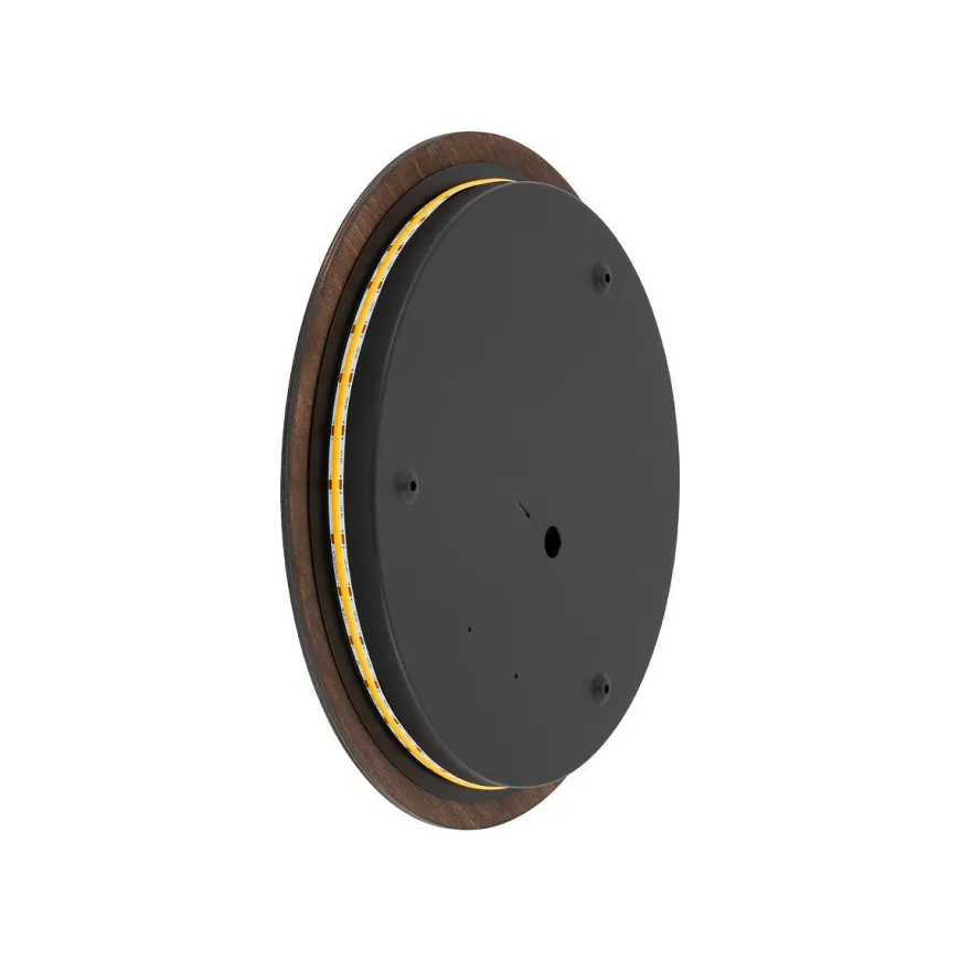 Timber rund vegglampe 35 cm 13W 3000 Kelvin