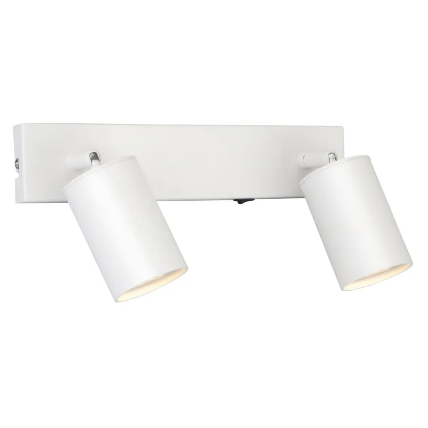Toronto dobbel vegglampe - Hvit