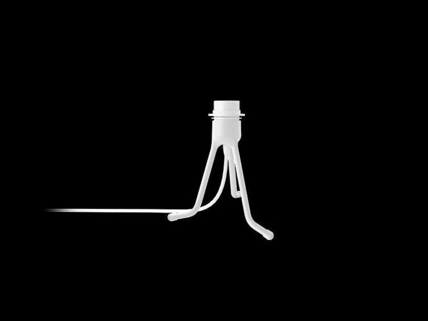 Tripod fot mini til bordlamper hvit