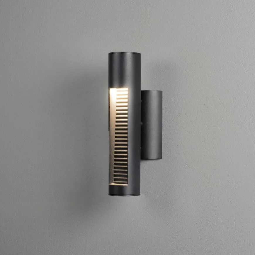 Udine vegglampe utendørs 12W 3000K IP44 - Svart
