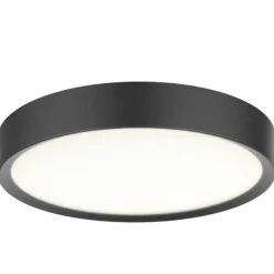 Universal taklampe 33 cm 3-step dim 18W 3000 Kelvin IP44 - Svart