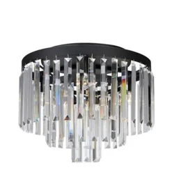 Ventimiglia taklampe 42 cm - Svart/Klar