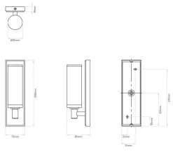 Verona vegglampe baderom IP44