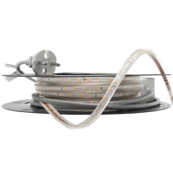 230V LED-Strip 9,2W 3000K IP65 Dimbar m/stikkontakt - 20 meter