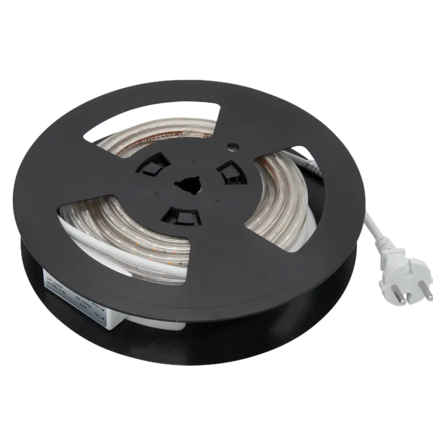 230V LED-Strip 9,2W 3000K IP65 Dimbar m/stikkontakt - 20 meter