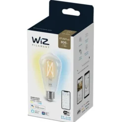 WiZ E27 Lyspære filament A64 6,7W Wifi - Justerbar fargetemperatur 2700-6500 Kelvin v1