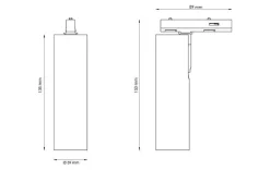 Zip Tube Micro spot 7W LED 3000K