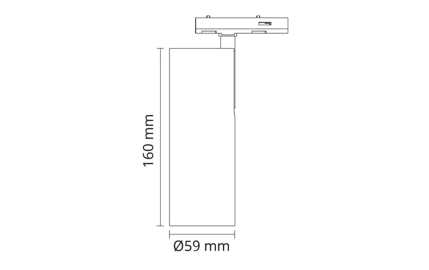 Zip Tube Mini spot 14W LED DTW 2000-4000K